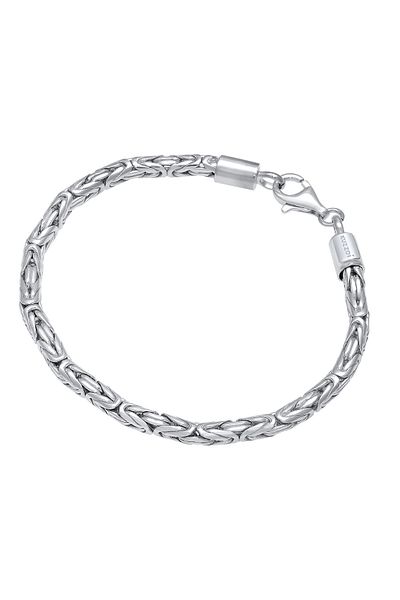 KUZZOI Armband Basic Männer Königskette Robust Massiv 925 Silber