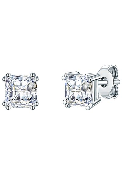 Trilani Silberohrstecker Ohrstecker Sterling Silber Zirkonia weiß
