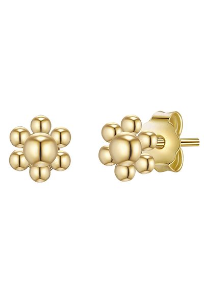 Glanzstücke München Silberohrstecker Ohrstecker Sterling Silber gelbgold
