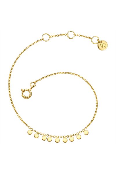 Glanzstücke München Silberarmband Armband Sterling Silber gelbgold
