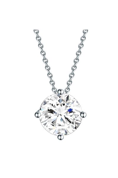 Trilani Silberhalskette Kette Sterling Silber Zirkonia weiß