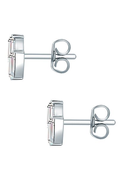 Lulu & Jane Ohrstecker mit Kristallen von Swarovski® Ohrstecker verziert mit Kristallen von Swarovski® weiß