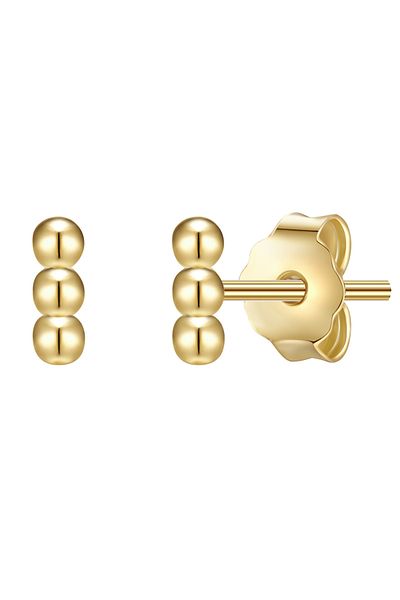 Glanzstücke München Silberohrstecker Ohrstecker Sterling Silber gelbgold