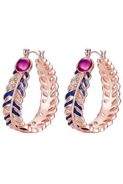 Lulu & Jane Swarovski® ile Kristaller ile Kristaller Swarovski® ile Kristaller ile pembe altın rengi verziert