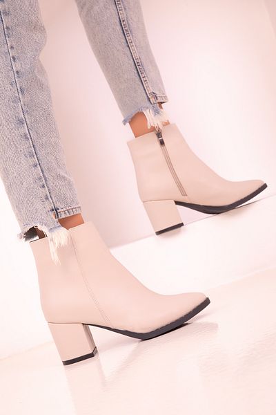 SOHO Beige Women's Boots & Booties 16560