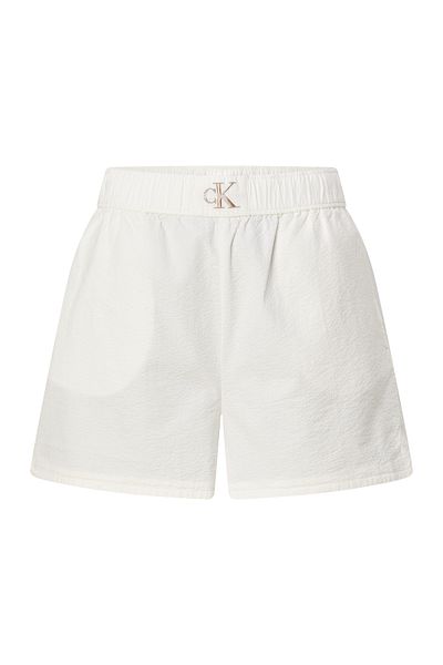 Calvin Klein Jeans Normální bílé dámské kraťasy s vysokým pasem J20j220687ybh