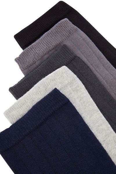 Trendyol Collection 5 db többszínű texturált hosszú zokni csomag - TMNAW24CO00011