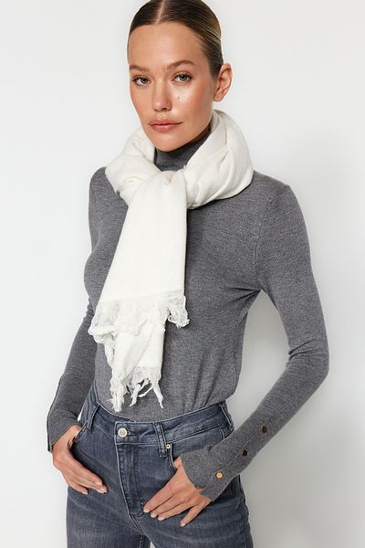 Trendyol Collection Ecru Soft Textured Weft TWOAW24AT00009