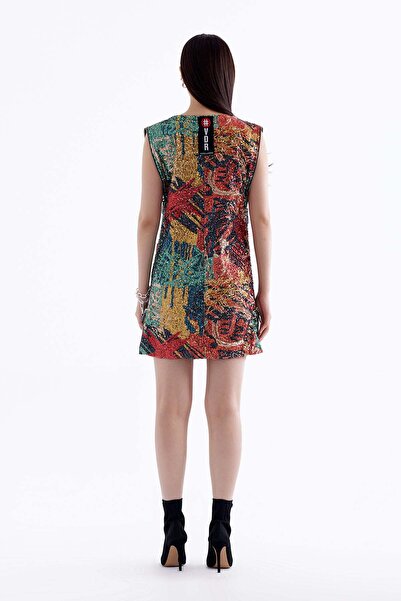 VDR Çok Renkli Elbise 13441