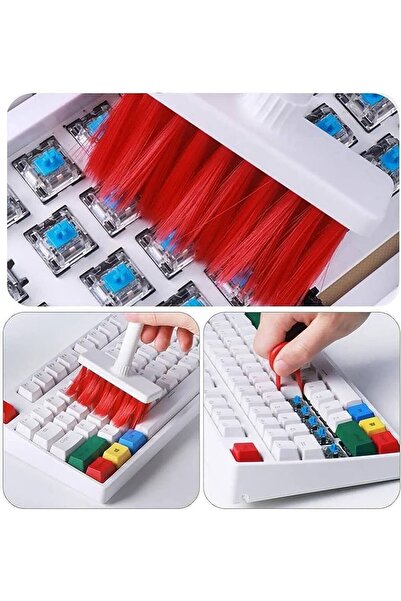 BLUE SİDE Elektronik Eşya Temizlik Gereci Pratik 5 Fonksiyonlu Fırça Klavye T...