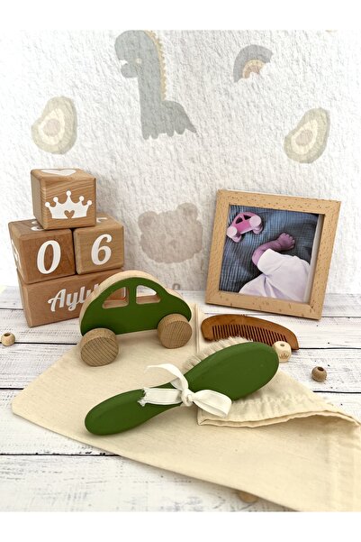 mogokids Bebek anı küpü 5li set yeşil