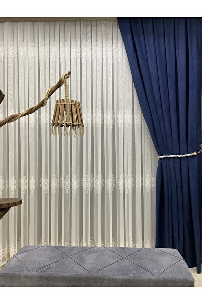 Akcan Sık Pile 1e 3 Pile Süet Kadife Fon Perde