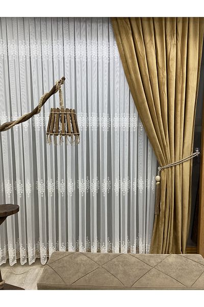 Akcan Close Pleat 1e 3 Pleat Suede Velvet Background Curtain