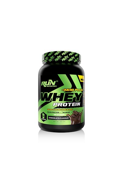 Run Nutrition 400gWheyProteinMiniPlus - Chocolate Flavored - 16 Serving Gifts