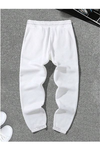 Altamira Men's White Carpe Diem Printed Sweatpants