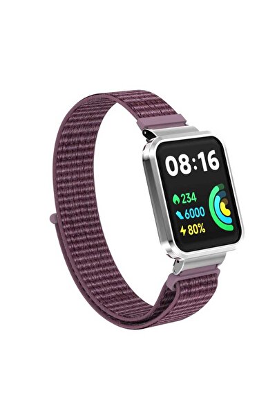 Genel Markalar Xiaomi Redmi Watch 2 Lite Metal Çerçeveli Uyumlu Velcro Bağlan...