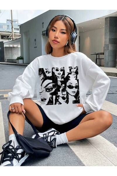 Adrift Coke Series EZwear - Hanorac grafic cu umeri căzuți