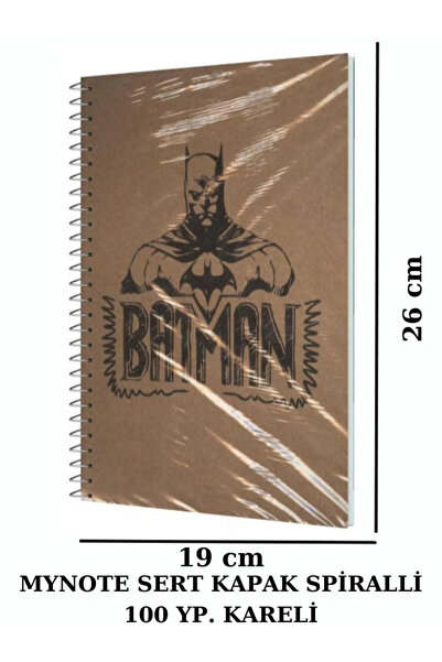 Mynote BATMAN HARD COVER 19 * 26 CM 100 YPCHECKED NOTEBOOK