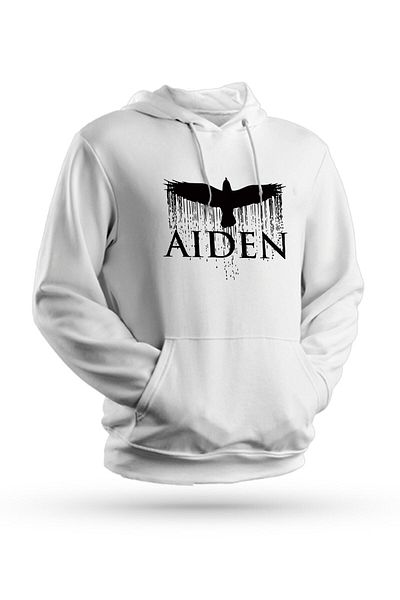 Pisa Art Φούτερ με κουκούλα Aiden με στάμπα λευκό Unisex