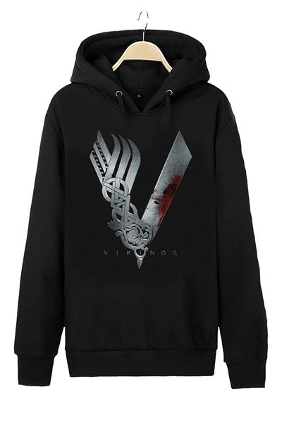 Pisa Art Φούτερ με κουκούλα Unisex με λογότυπο Vikings