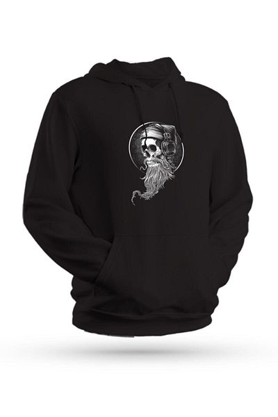 Pisa Art Φούτερ με κουκούλα Unisex με στάμπα Skull Skull