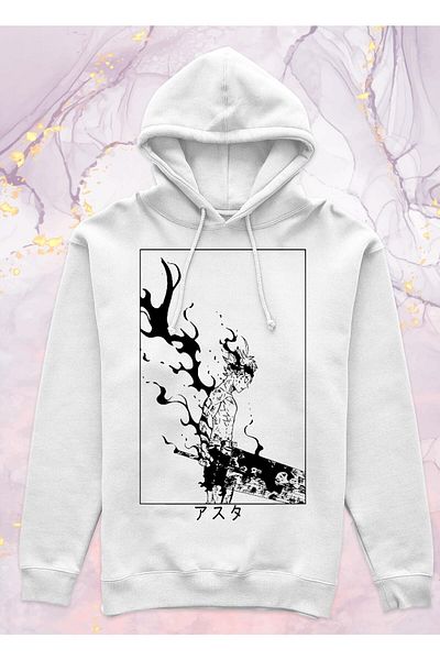 Pisa Art Black Clover - Asta - Φούτερ με κουκούλα χωρίς τσέπη