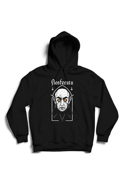 Pisa Art Φούτερ Nosferatu με στάμπα με κουκούλα