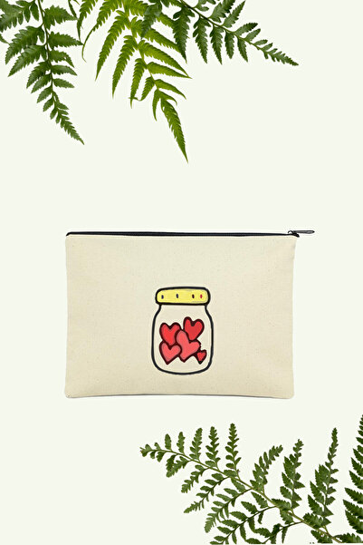 APRENDİ Geantă de machiaj Heart Full - Design cu borcan