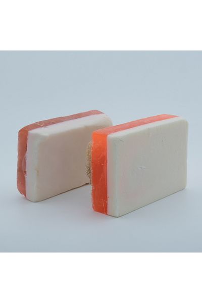 Anatolia Soap ROSE AND SKIN WHITENING FIBER SOAP SET OF 2