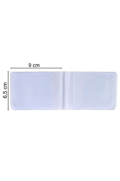 ipekbazaar 10-Piece Transparent Plastic Card Holder Inside the Wallet, 1 Piece, Accessory for Leather Hobby Wallet Card Holder, Horizontal