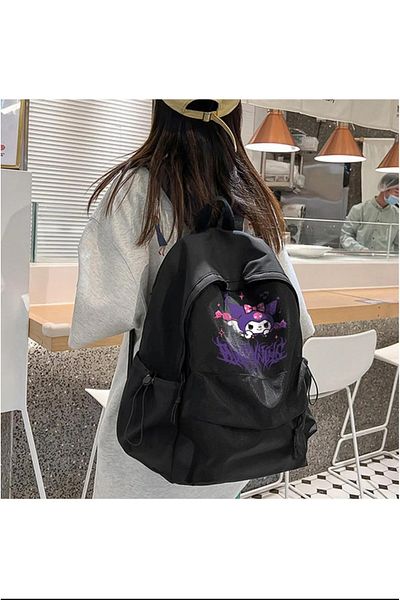 Gofeel Gofeel Unisex Harajuku Kuromi Printed Backpack