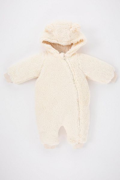 DeFacto Baby-Overall aus Plüsch mit Kapuze für Mädchen