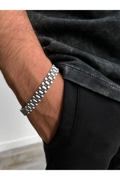 BORENO 14 Ayar Altın Kaplama 2 Yıl Garantili Paslanmaz Çelik Unisex Bileklik