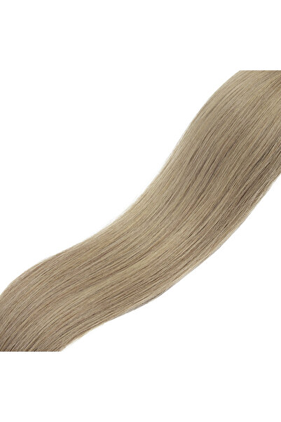 Platin Peruk Keratin Kaynak 0,80 gram Bej Yansımalı Kumral 60 cm 25 adet Limi...