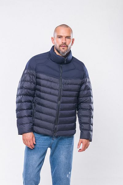 Kevin K237 Men's Navy Blue Slim Puffer Jacket