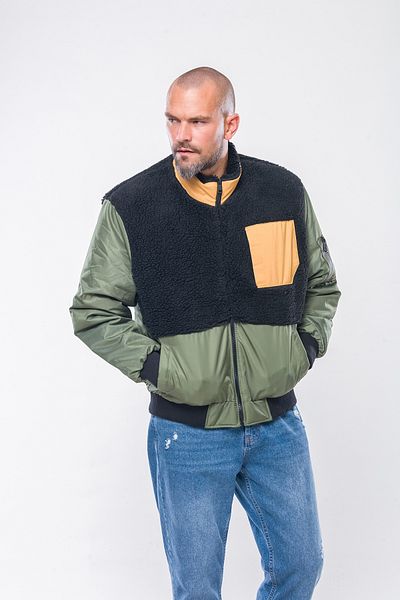 Kevin K230 Men's Black Bomber Jacket