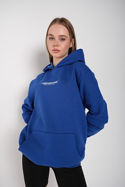 Know Dámská oversize mikina s kapucí Saks Blue Mad For Nothing