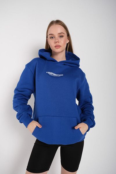 Know Dámská oversize mikina s kapucí Saks Blue Mad For Nothing