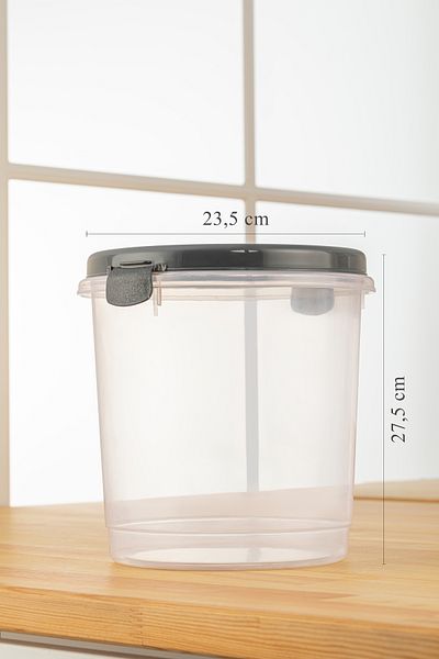 Meleni Home 2 Pieces Flour Pasta Pulses Storage Container - Transparent Storage Box 2x 6 Lt