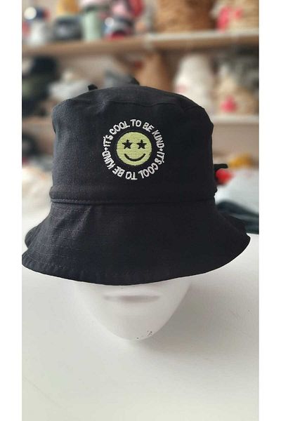 Betülce BETÜLCE We Are Laughing Embroidered Fisherman Bucket Hat