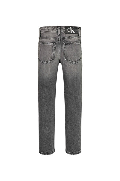 Calvin Klein Normal Bel Gri Erkek Çocuk Denim Pantolon IB0IB017771BY