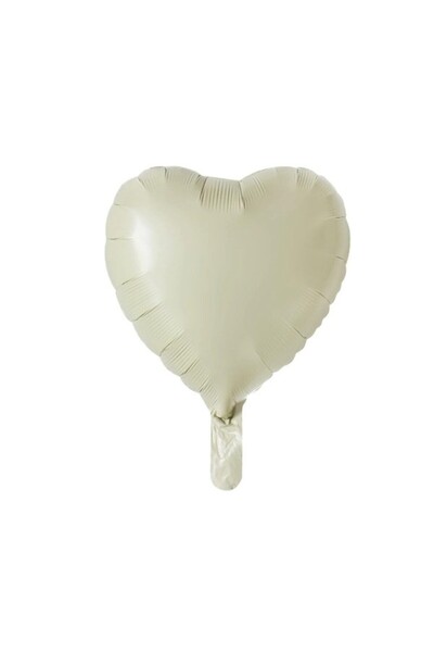 LOTUS PARTY 6 Year Old Bohemian Mini Birthday Set Nude Cream Color Brown Heart - Cream Color Foil Number Balloon