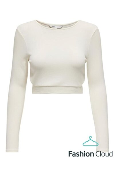 ONLY ONLNIKITA L/S TOP JRS CROPPED TOP CU MANELE LUNGHE Bluză crop top cu mâneci lungi
