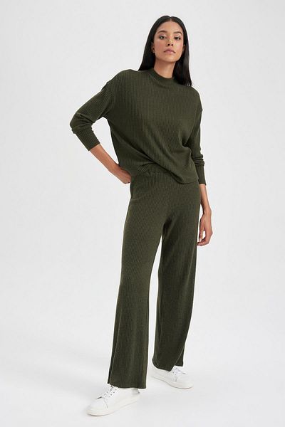 DeFacto Regular Fit Ribbed Camisole Sweatpants