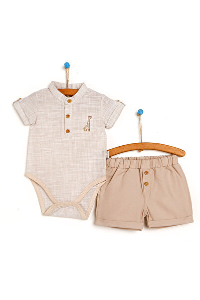 Bebbek Neugeborenes, schickes Urlaubs-Body-Shorts-2-teiliges Set für Babys