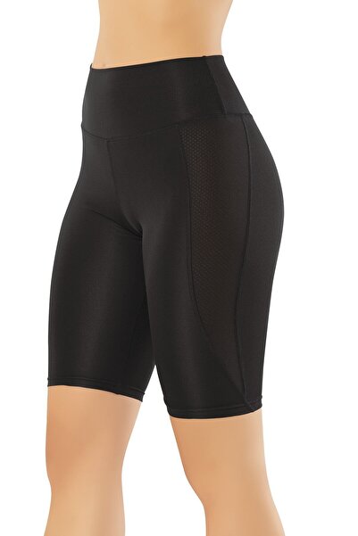 herrenk طماق ديسكو فوق الركبة مع نموذج الخصر العالي - أسود