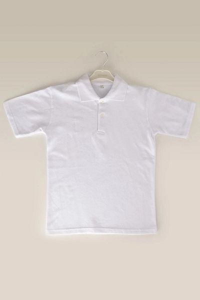 Bilge Trend Školní triko, bílé, polo s krátkým rukávem, dívčí, chlapecké, unisex školní tričko