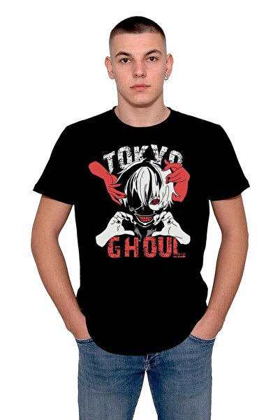 baskwear Tricou unisex Tokyo Ghoul - Model Kaneki Manga