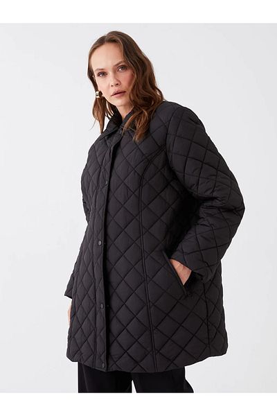 LC Waikiki LCW Grace Shirt Collar Quilted Women's Puffer Jacket