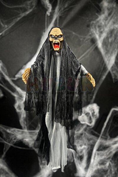 Huzur Party Store 50 Cm Pilli Sese Duyarlı Kollarına Şekil Verilebilen Işıklı Halloween Cadılar Bayramı Parti Dekoru